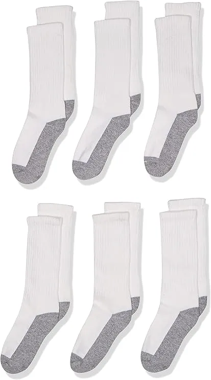 Jefferies Socks Boys Seamless Toe Athletic Crew Socks