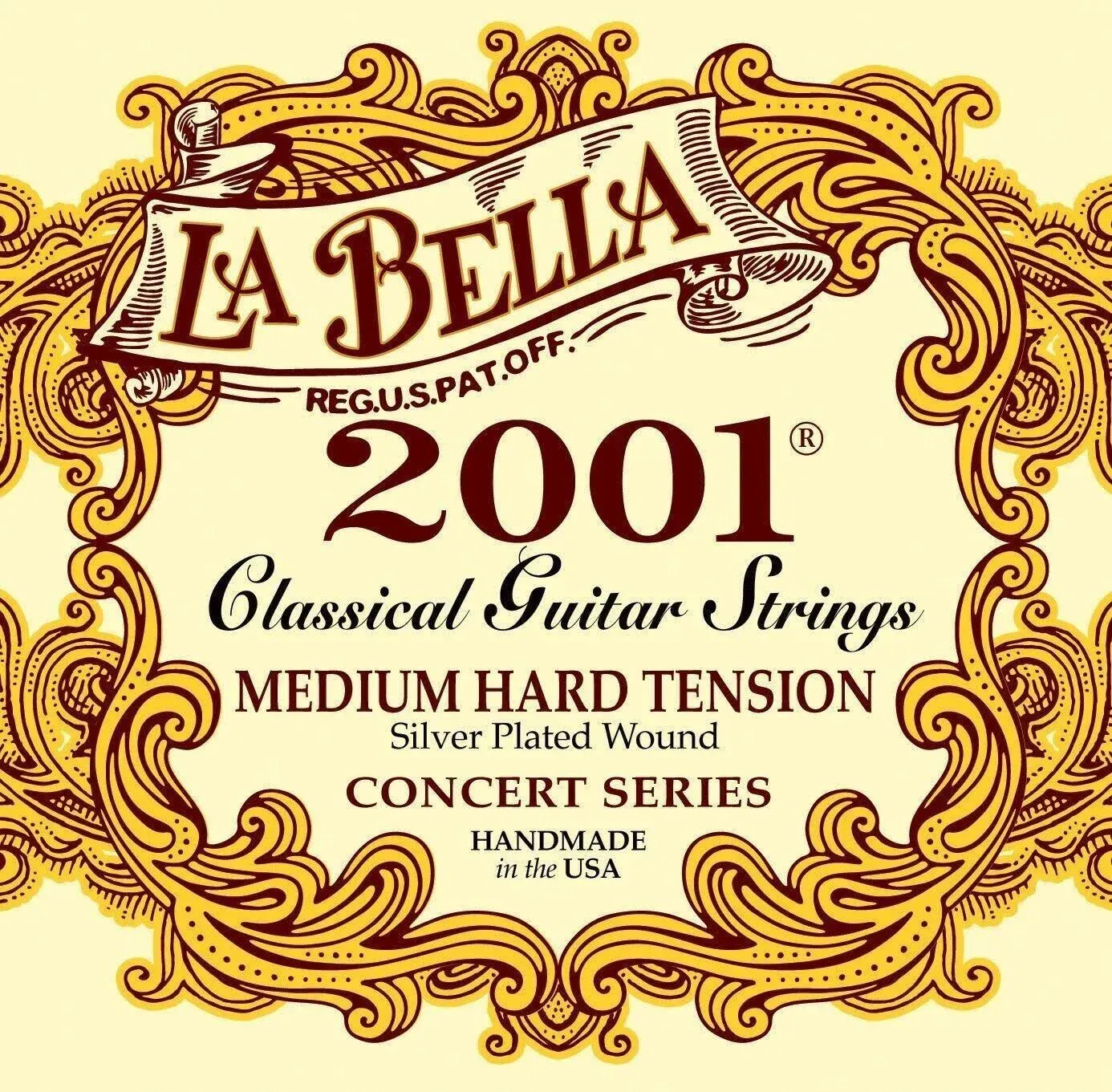 La Bella 2001 Medium-Hard Tension Classical Guitar Strings