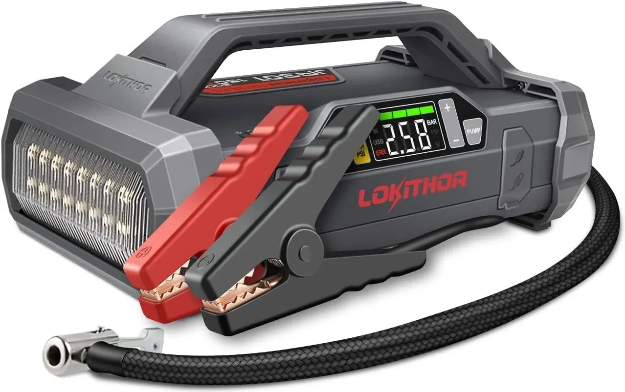 Lokithor JA301 Jump Starter with Air Compressor