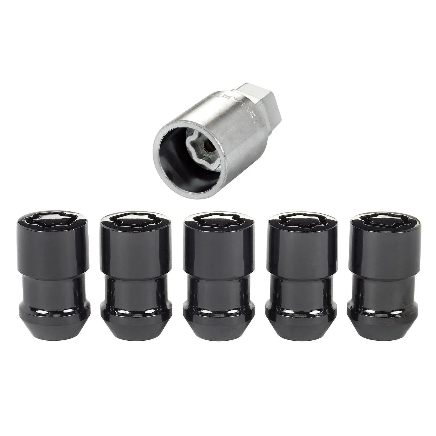 McGard 24548 Locking Lug Nuts-Chrome/Bl<wbr/>ack