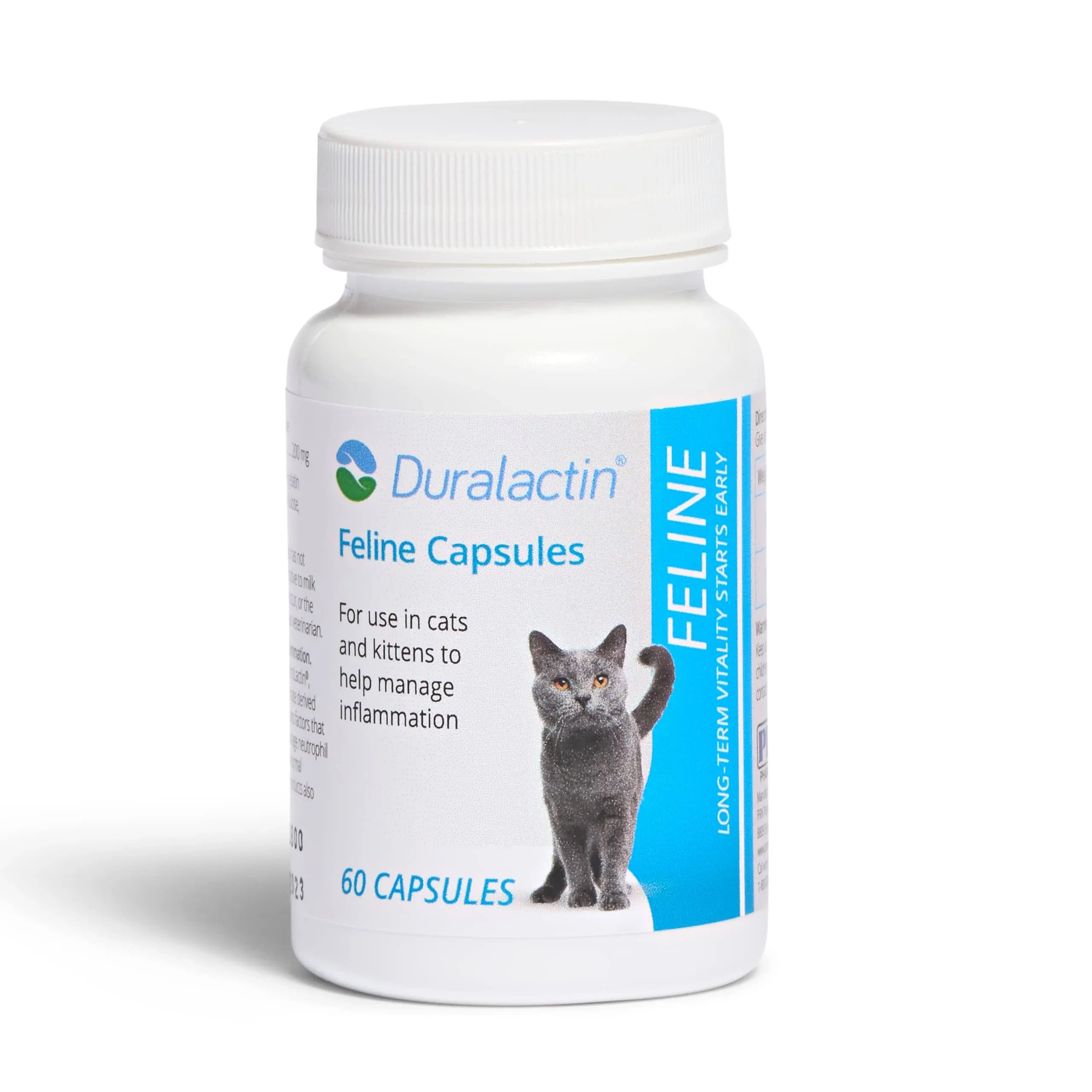 Duralactin Feline Nutritional Capsules for Cats Inflammation Management 60caps