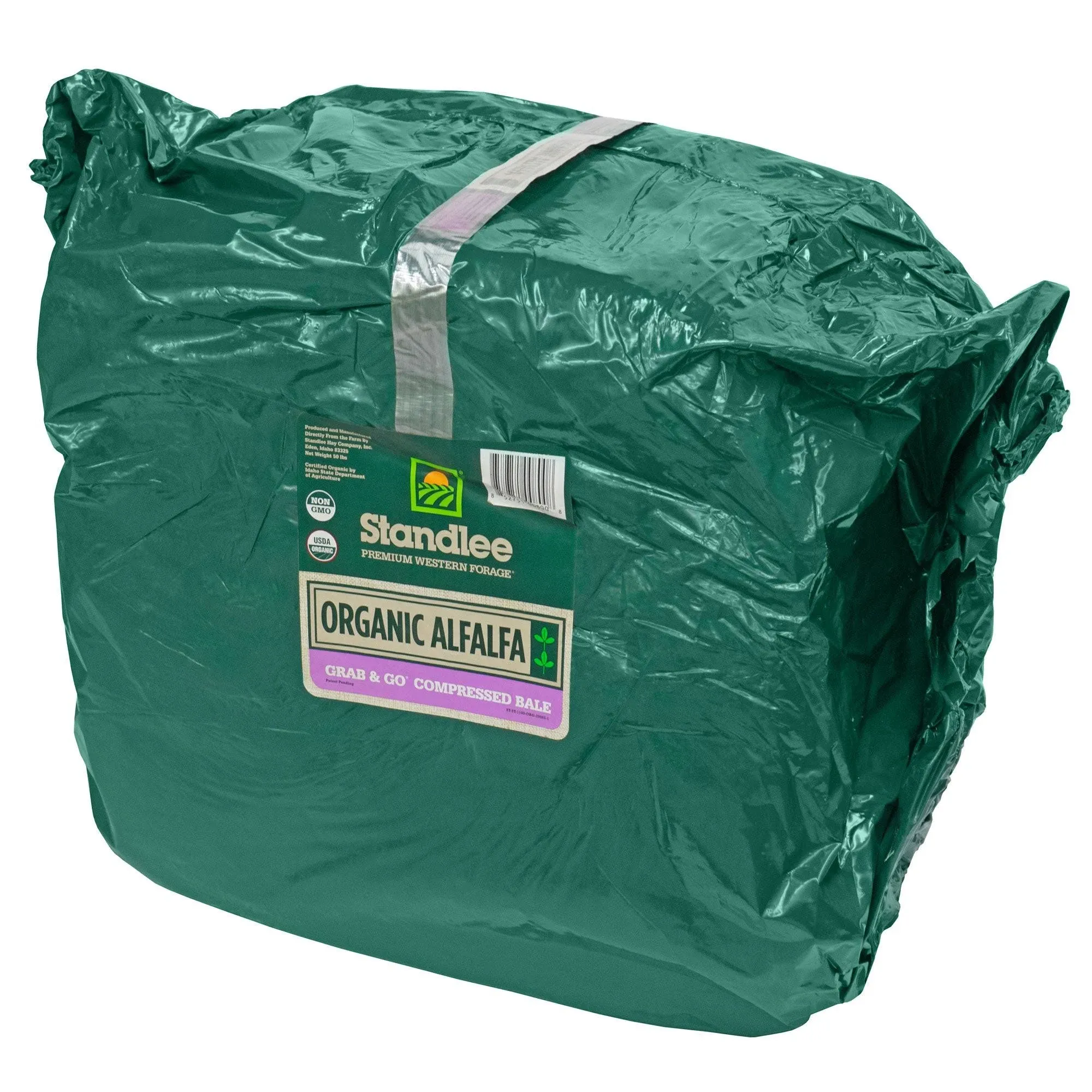 Standlee Premium Organic Alfalfa Grab & Go Compressed Bale