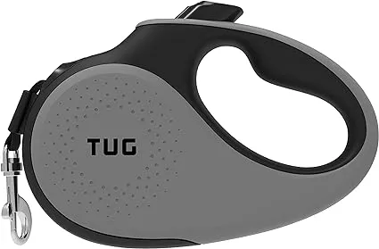 Tug 360° Tangle-Free Retractable Dog Leash with Anti-Slip Handle | 16 ft Strong Nylon Tape | One-Handed BRAKE, Pause, Lock (Large, Green)