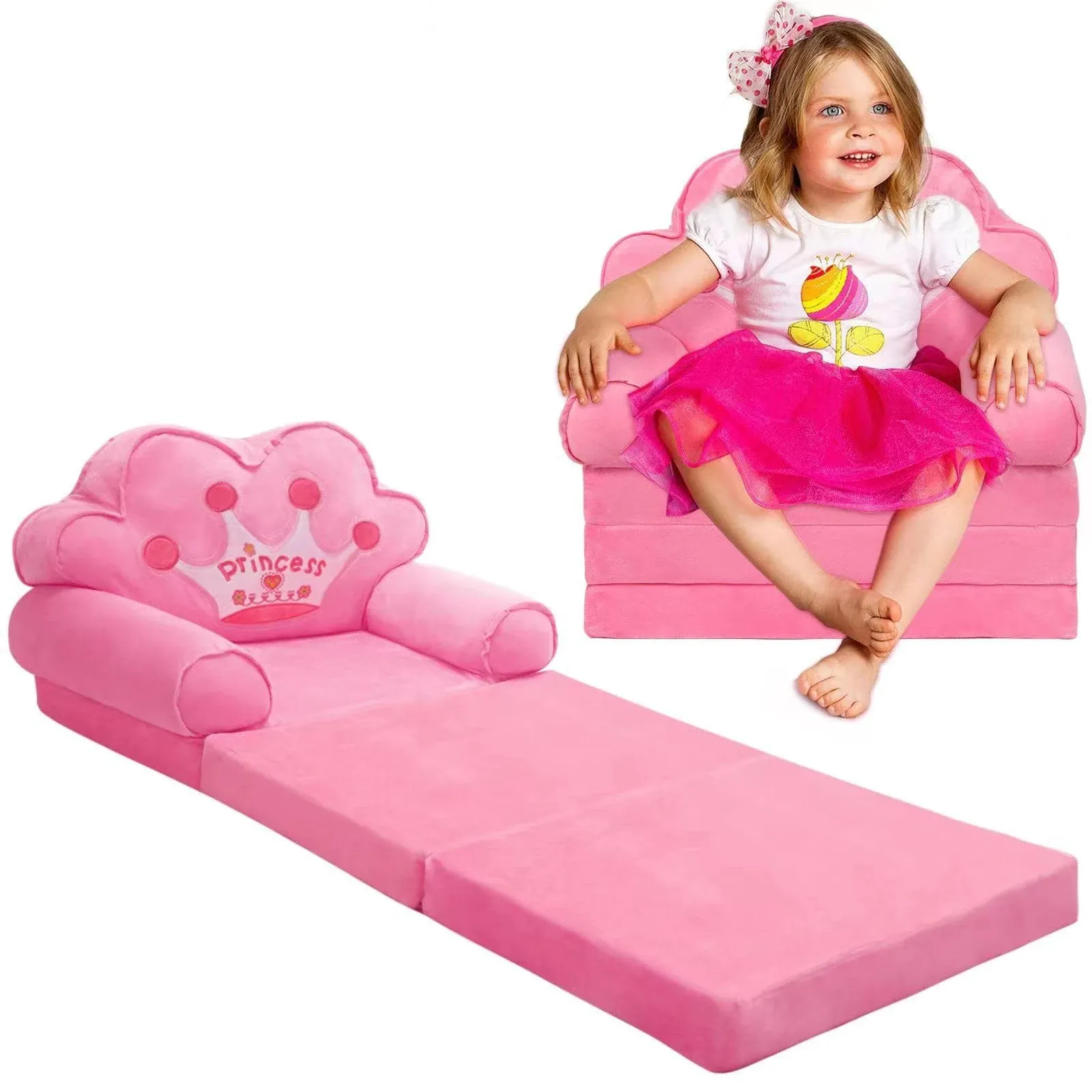 Kids Couch Toddler ChairKids Chairs Comfy Toddler Lounge Sofa Furniture for G...