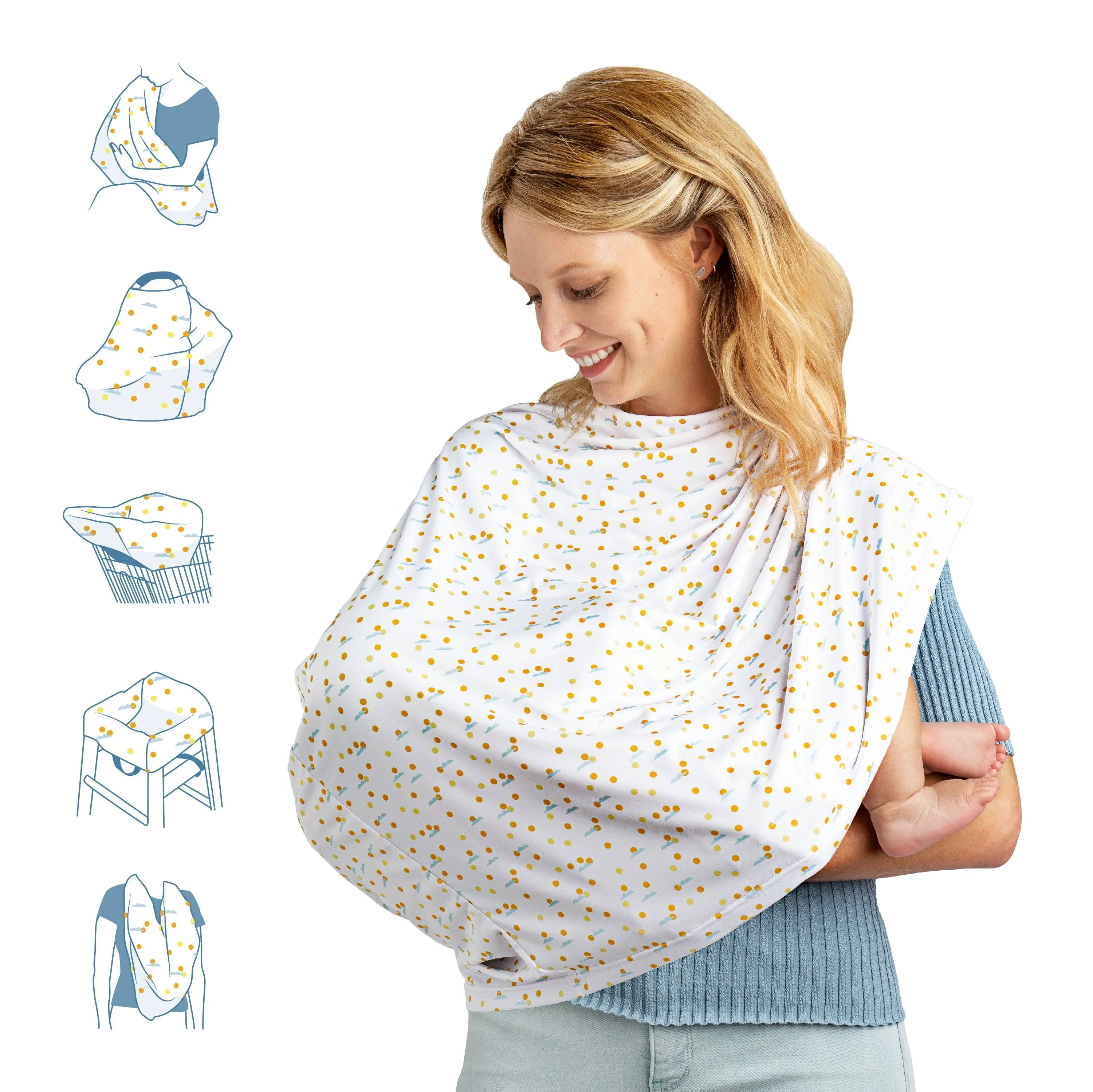 Munchkin Milkmakers Antimicrobial 5-in-1 Nursing Cover