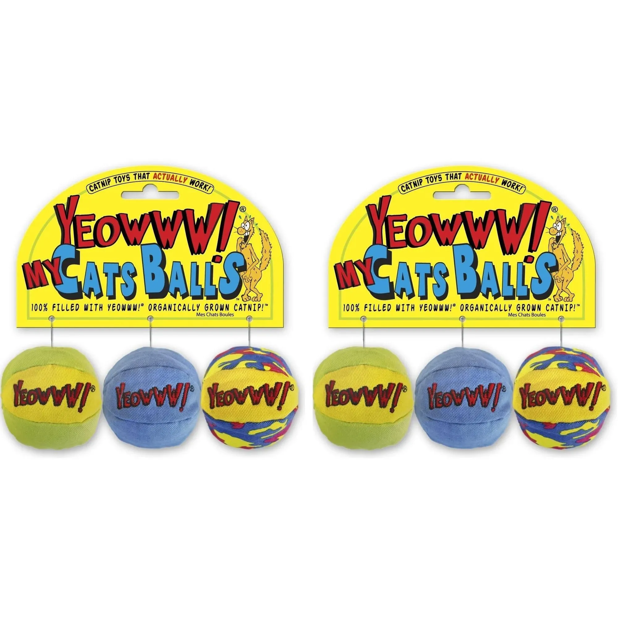 Yeowww My Cats Balls, 3 Balls per Pack