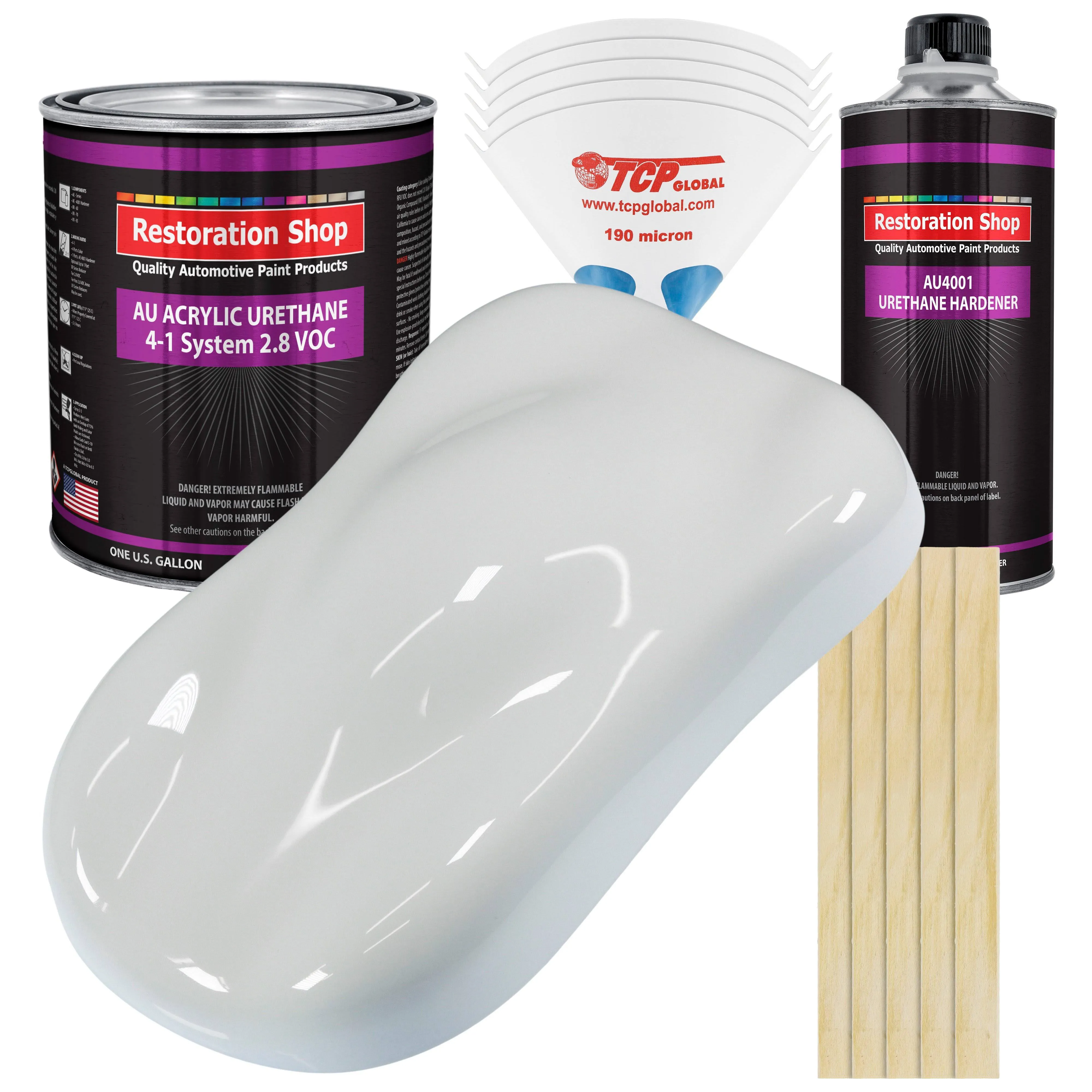 Restoration Shop - Complete Gallon Kit - Championship White Acrylic Urethane ...