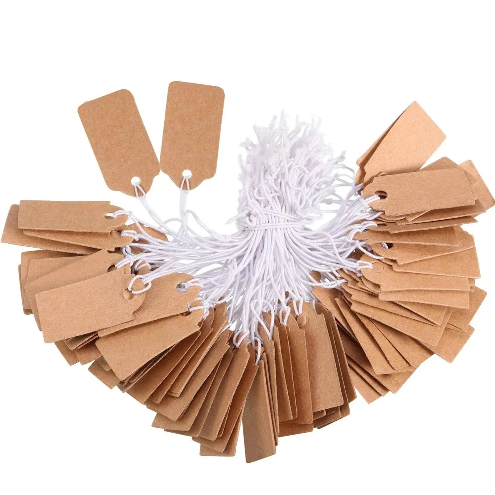300 Pieces Marking Tags Kraft Price Tags Writable Blank Price Labels Display