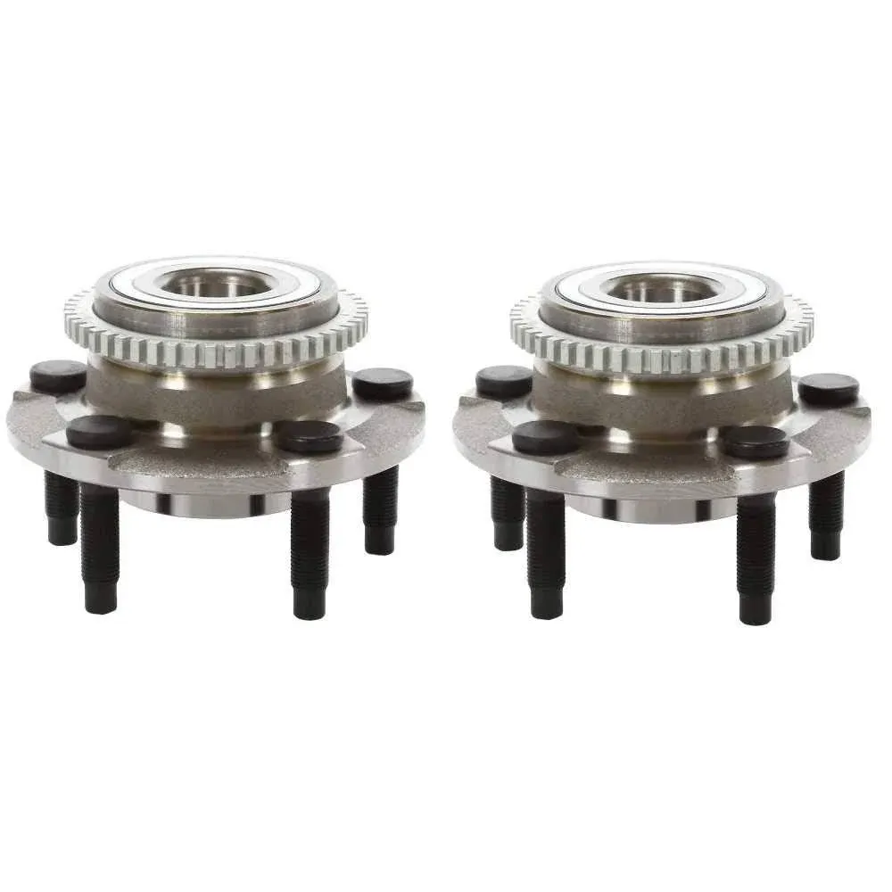 AutoShack Front Wheel Hub Bearing Set of 2 Driver and Passenger Side Replacement for 1994-1997 1998 1999 2000 2001 2002 2003 2004 Ford Mustang 3.8L 3.9L 4.6L 5.0L 5.4L 5.8L V6 V8 RWD 5-Lug HB613117PR