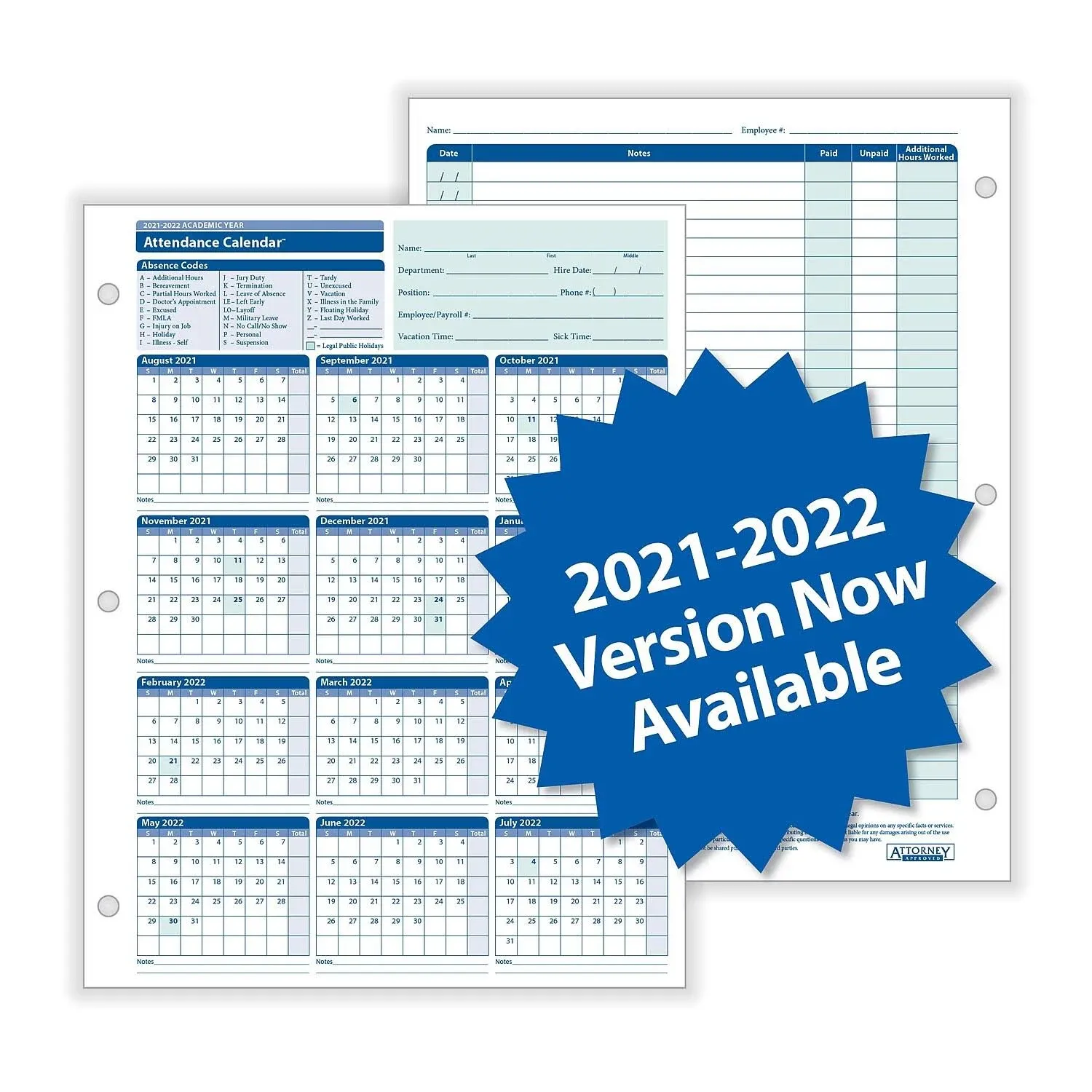 ComplyRight 2024-2025 Academic Attendance Calendar A43005015