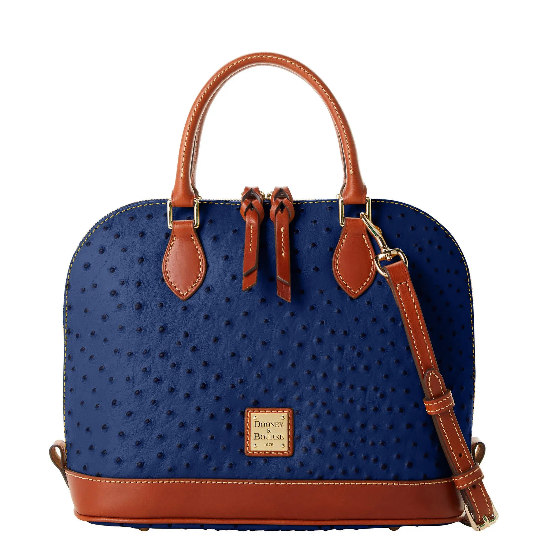 Dooney & Bourke Handbag, Ostrich Zip Zip Satchel