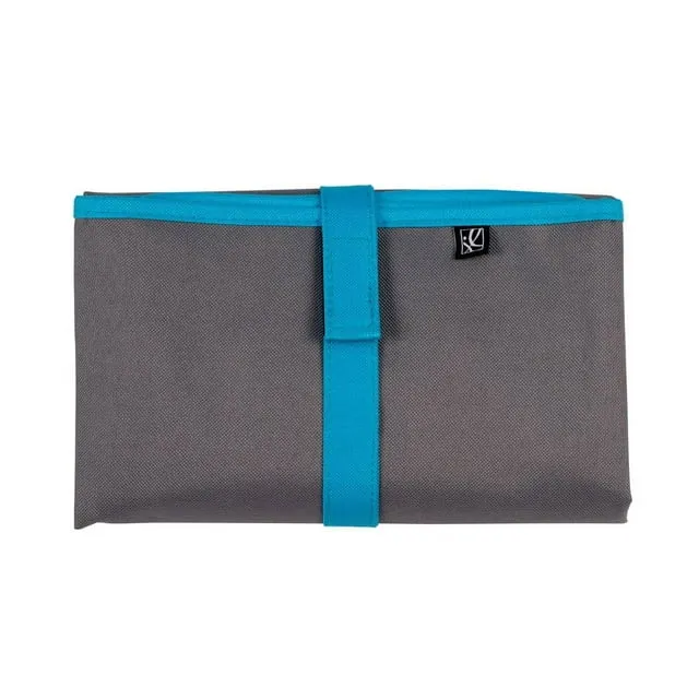 J L Childress Full Body Changing Pad - Grey/Teal