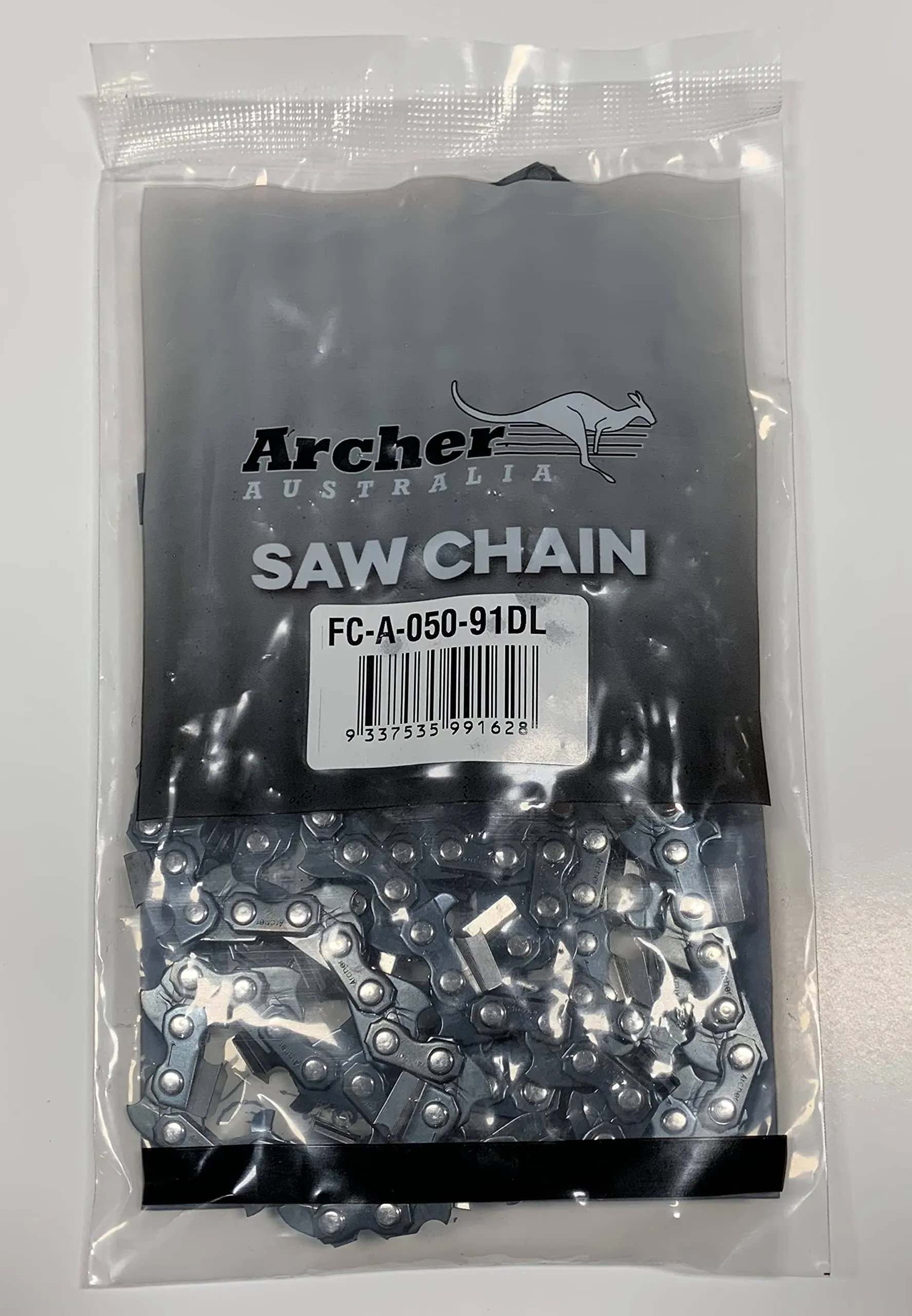 28&#034; Archer Chainsaw Chain 3/8&#034; pitch FULL CHISEL .050 Gauge 91DL drive links 