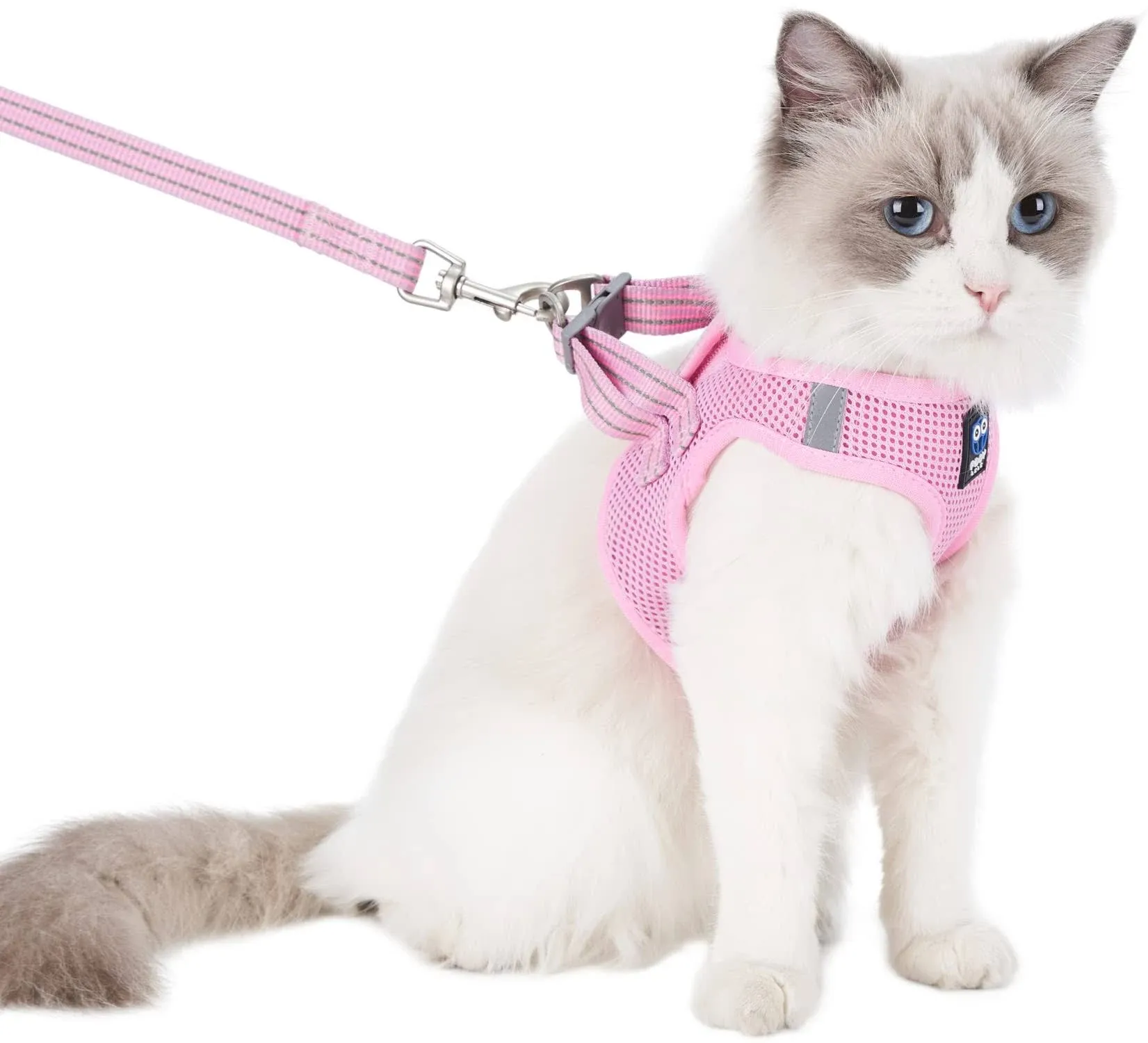 Balaynor Cat Harness and Leash for Walking Escape Proof, Adjustable Soft Mesh ...