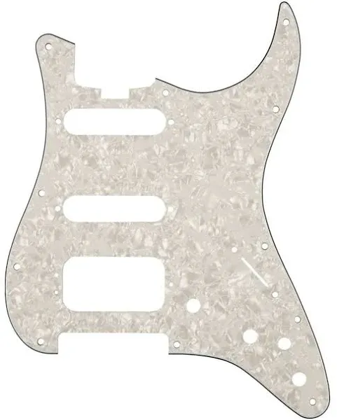 Fender HSS Stratocaster White Pearl 4 Ply 11 Hole Guitar Pickguard