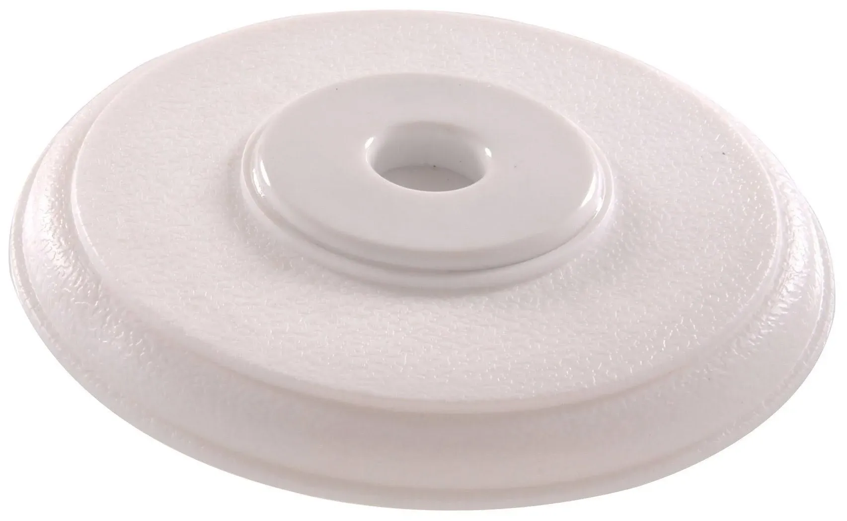 Hillman White Self Adhesive Plastic Cover Up Wall Door Stop, 5-3/8 in. 852092