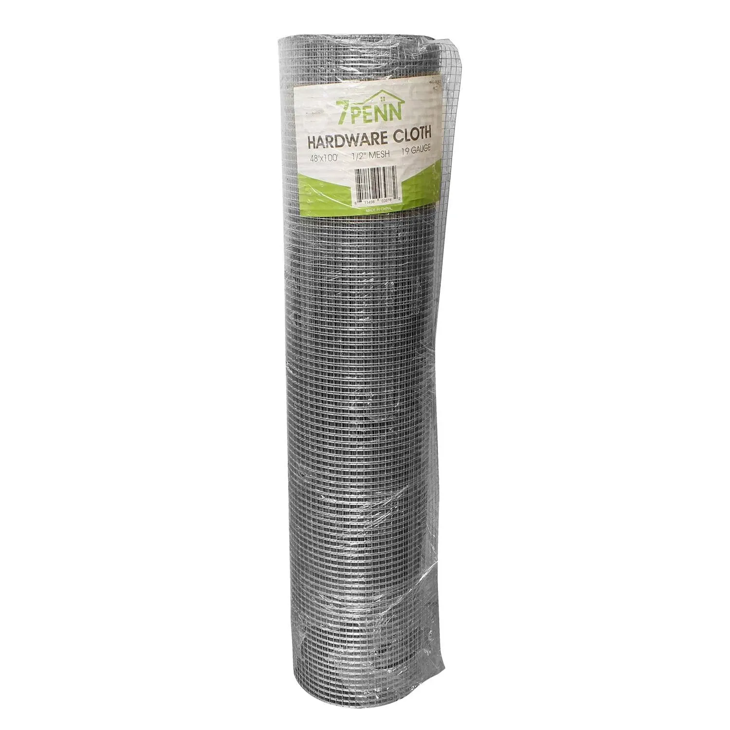 7Penn 19 Gauge Hardware Cloth 1/2in Mesh - 48in x 100ft Chicken Wire Mesh Roll