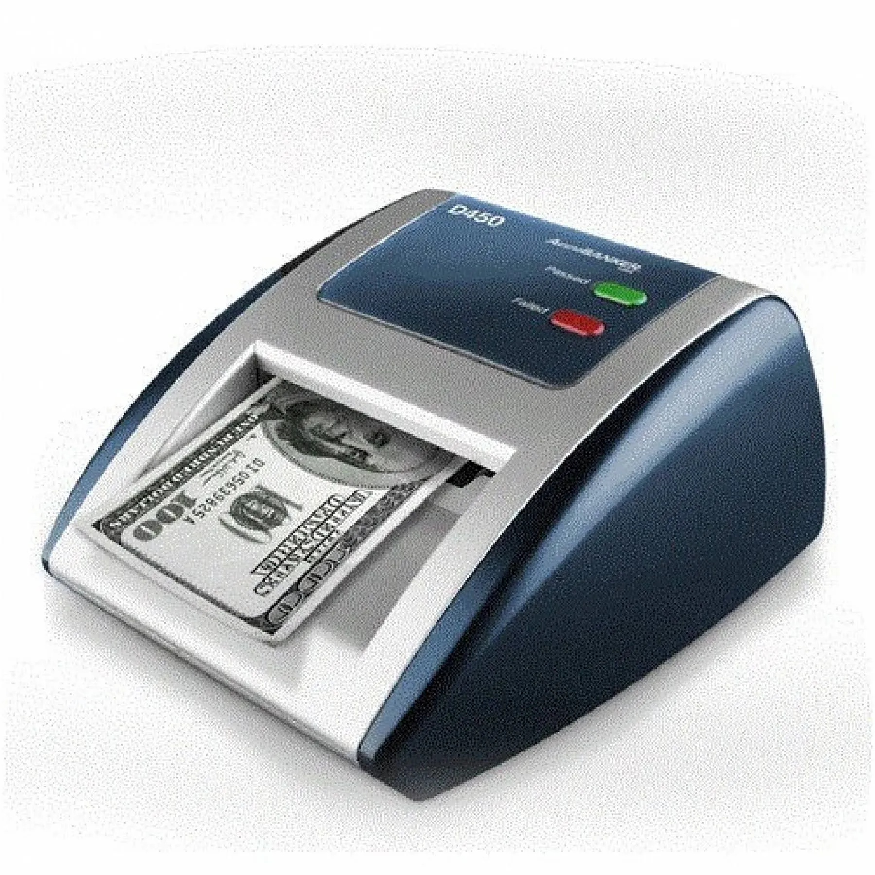 AccuBANKER D450 Counterfeit Money Checker Machine, Magnetic, Infrared, Watermark and Micro-Printing Detection in Less Than 1 Second with Audible and Visual Alert for Suspicious Bill