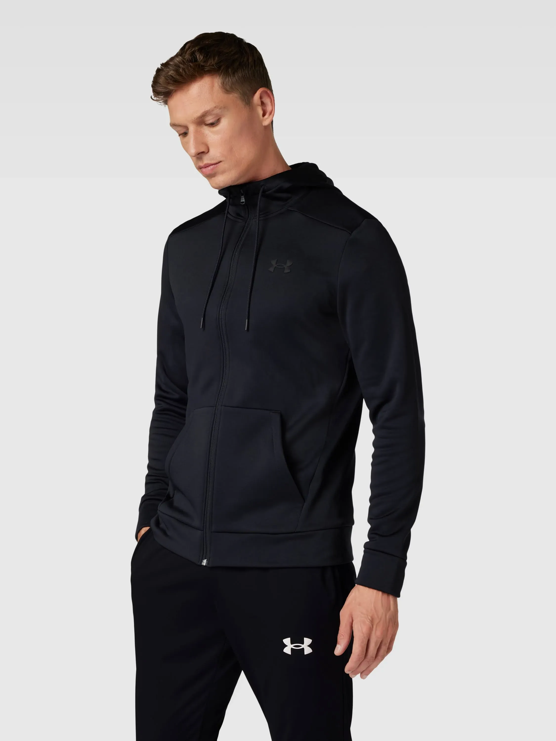 Under Armour Men's Armour Fleece Full-Zip Hoodie Black/Black / 3XL