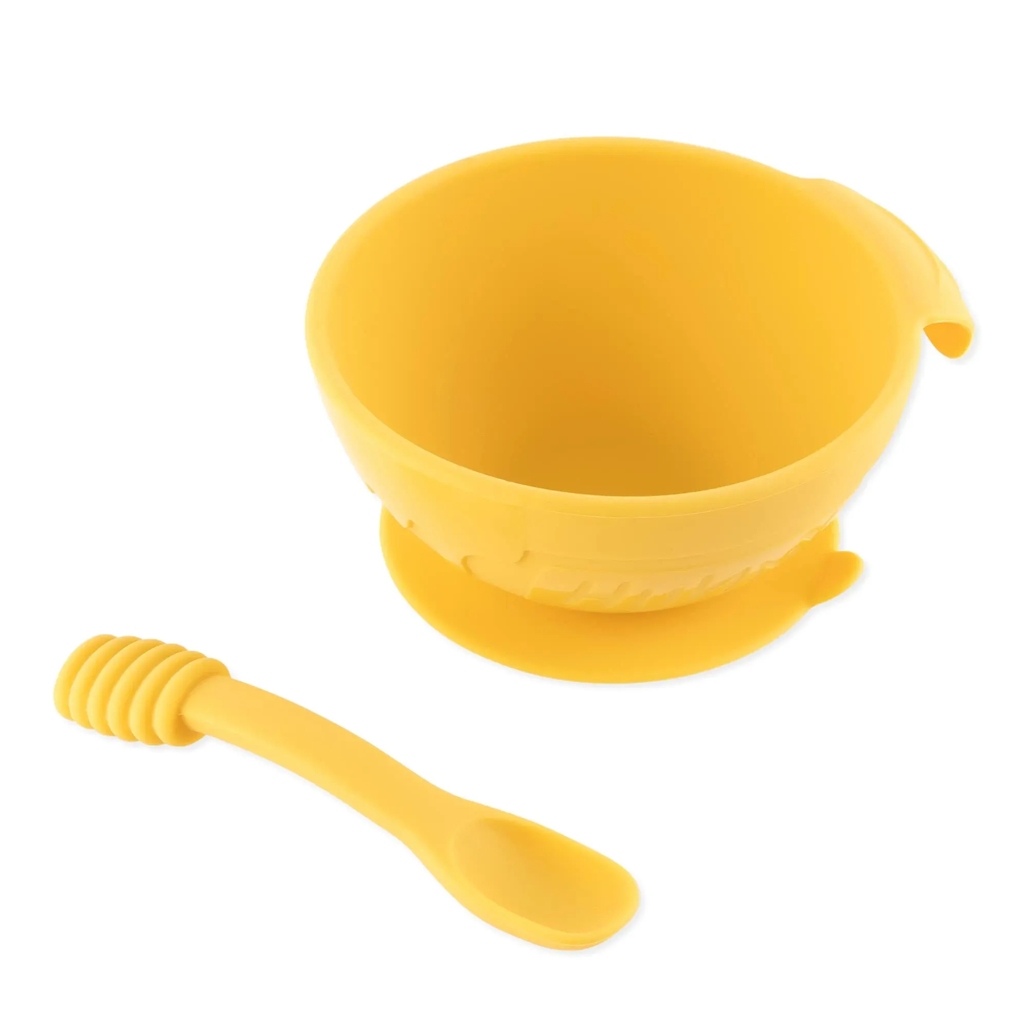 Bumkins Disney Baby Bowl, Silicone Feeding Set with Suction for Baby and Toddler, Includes Spoon and Lid, First Feeding Set, Essentials for Baby Led Weaning for Babies 4 Months Up, Winnie the Pooh