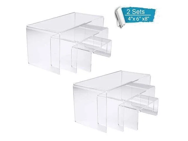 NIUBEE Acrylic Display Risers Stand