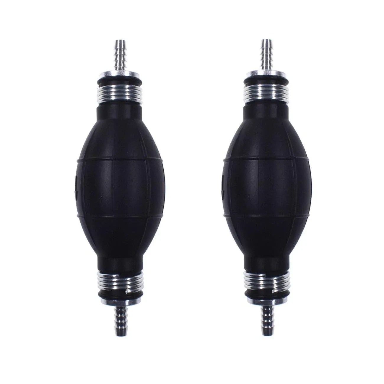 2PCS 6mm-1/4&#034; Fuel Line Hand Primer Bulb Liquid Transfer For Boat Marine Car