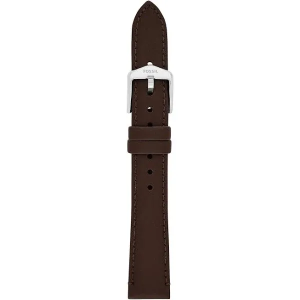 16mm Espresso Leather Watch Strap