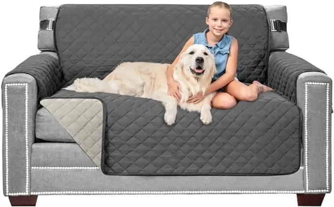 Sofa Shield Patented Slipcover, Reversible Tear Resistant Soft Quilted