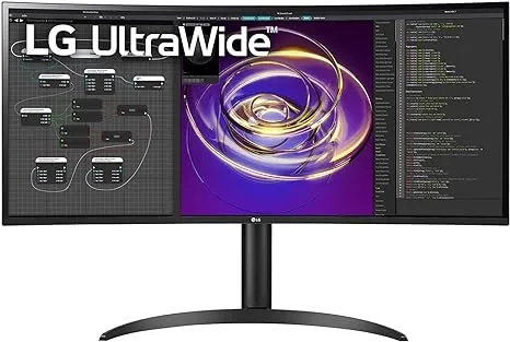 LG 34WP85CN-B.AUS 34” Curved UltraWide QHD IPS HDR Monitor with USB Type C