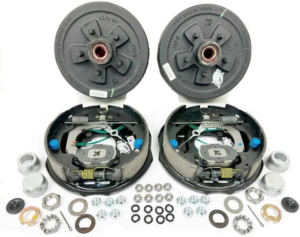 Dexter&#174; Axle Dexter&#174; Pre-Greased Easy Assemble 5 on 4-1/2&quot; Hub and Drum Nev-R-Adjust Electric Brake Kit for 3,500 lbs. Trailer Axle - PGBK545ELEAUTO