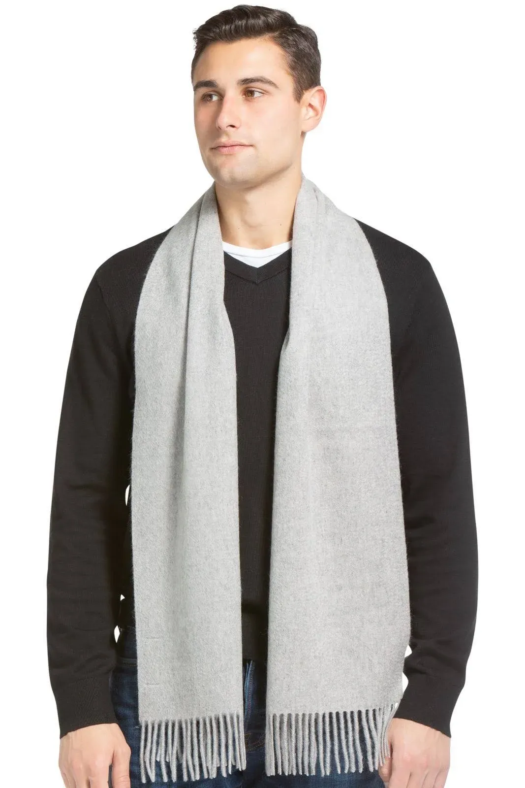 "Men's Classic 100% Pure Cashmere Scarf"