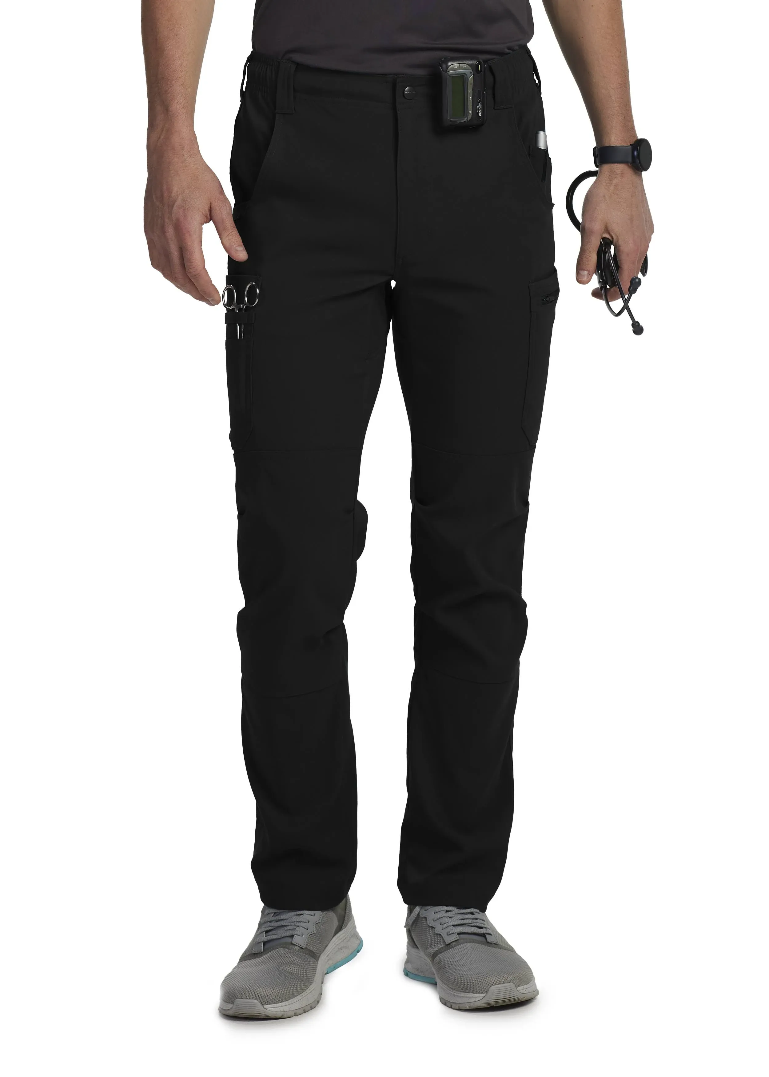 "Carhartt Men's Rugged Flex® Peak Cargo Scrub Pant_Black"