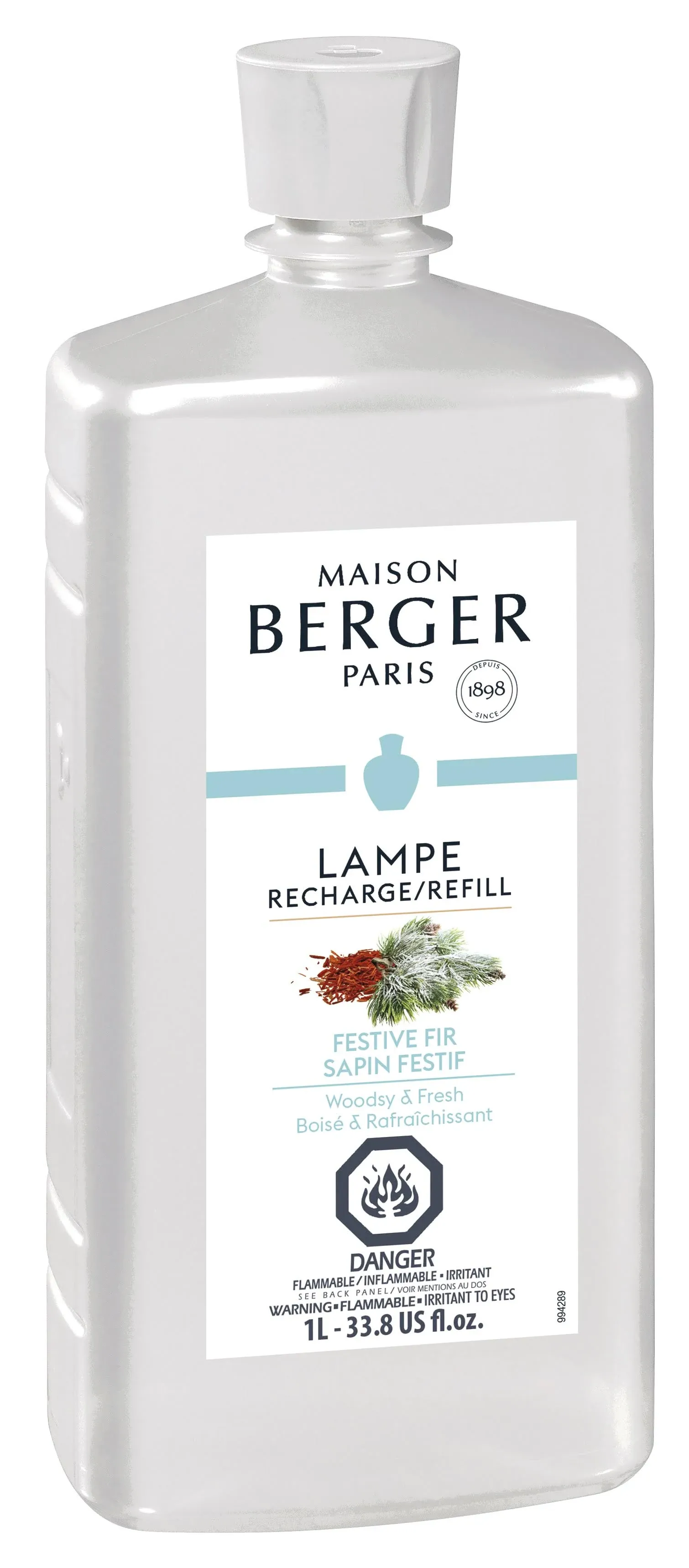 Lampe Maison Berger Fragrance - Oil Festive Fir - 1Liter 33.8oz - Free Shipping