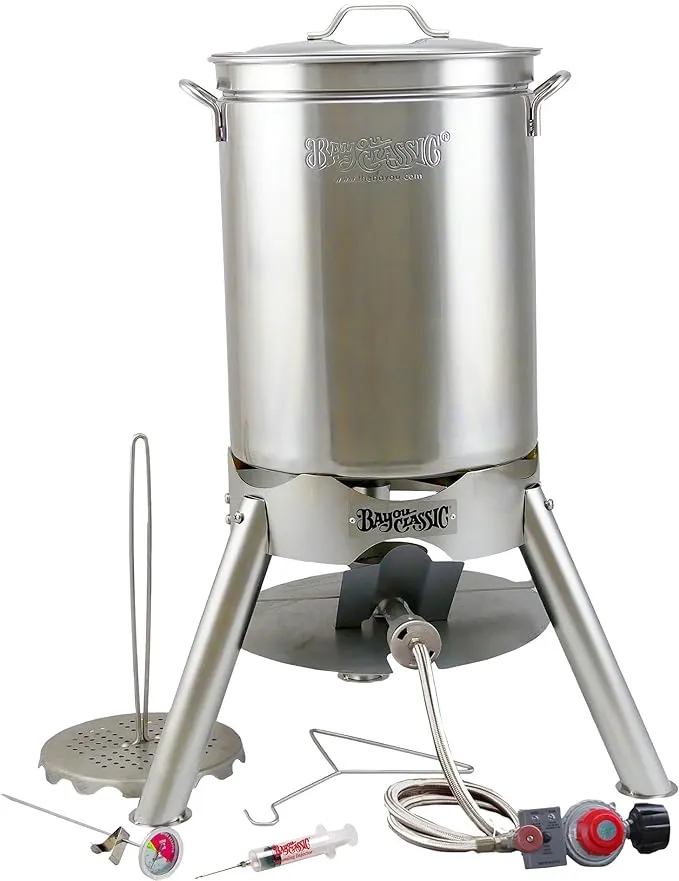 Bayou Classic 44qt Stainless Steel Turkey Fryer Kit