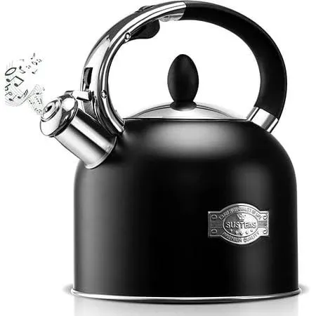 Tea Kettle 3.17qt Whistling Kettle With Ergonomic Handle Premium Stainless Steel