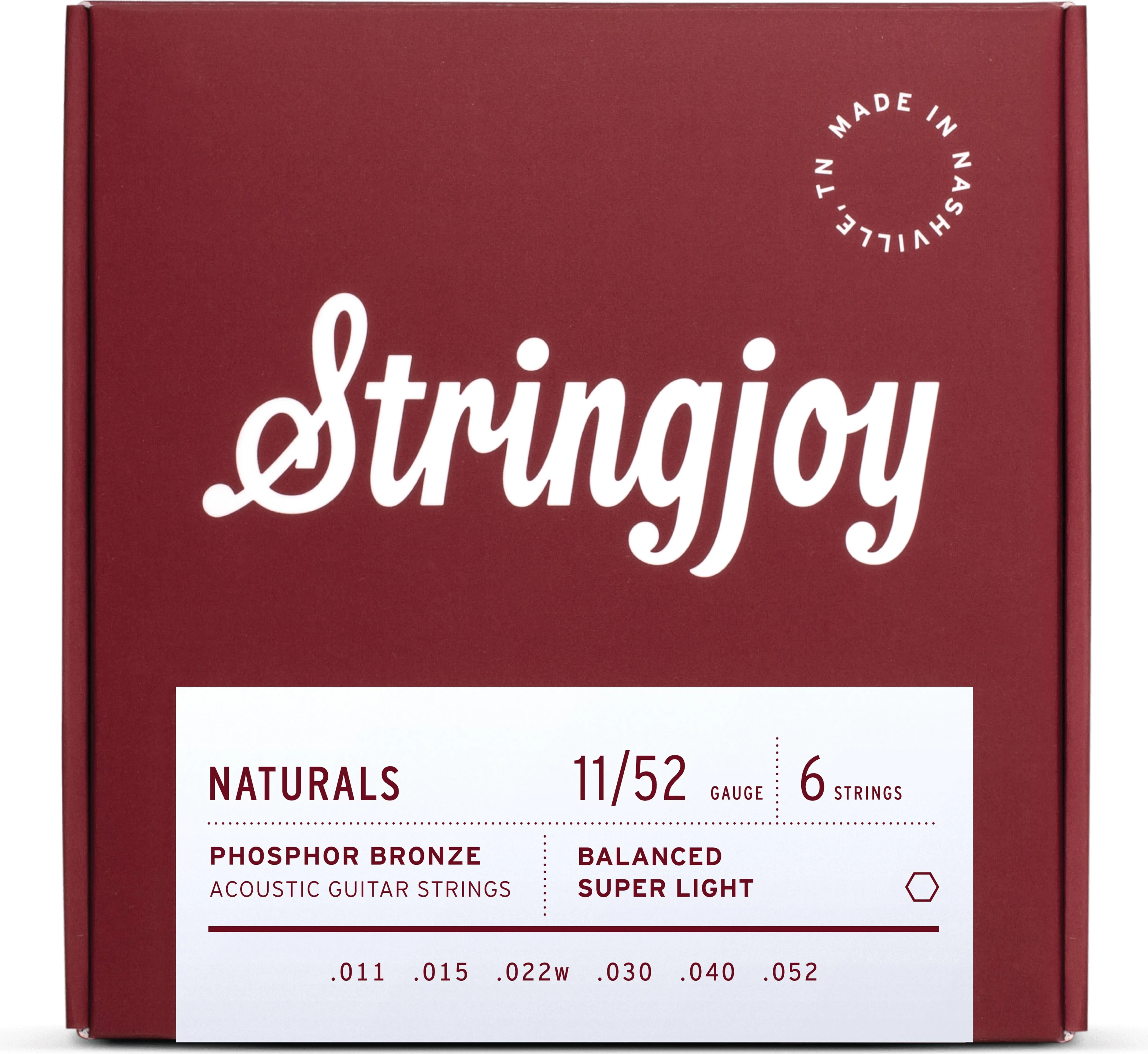 Stringjoy Naturals Acoustic Guitar Strings