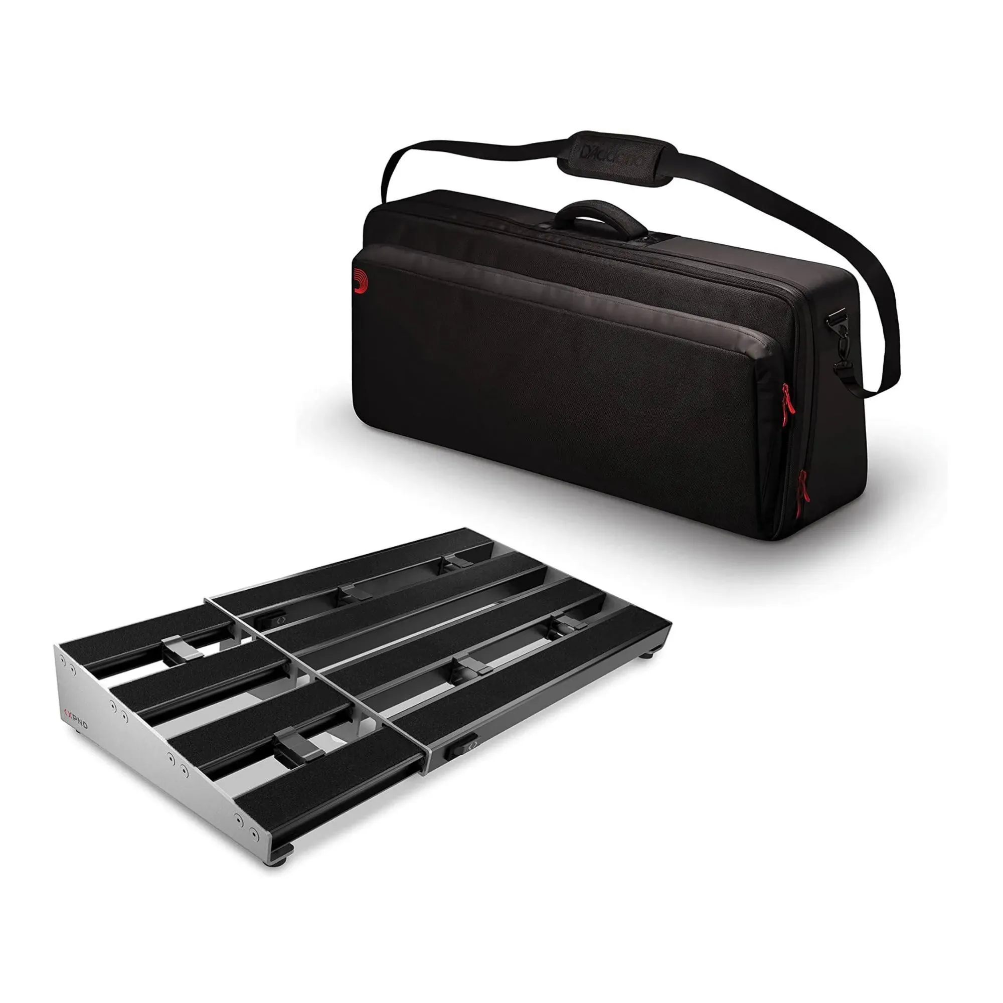 D'Addario XPND 2 Expanding Double Row Pedalboard with D'Addario Transporter Case