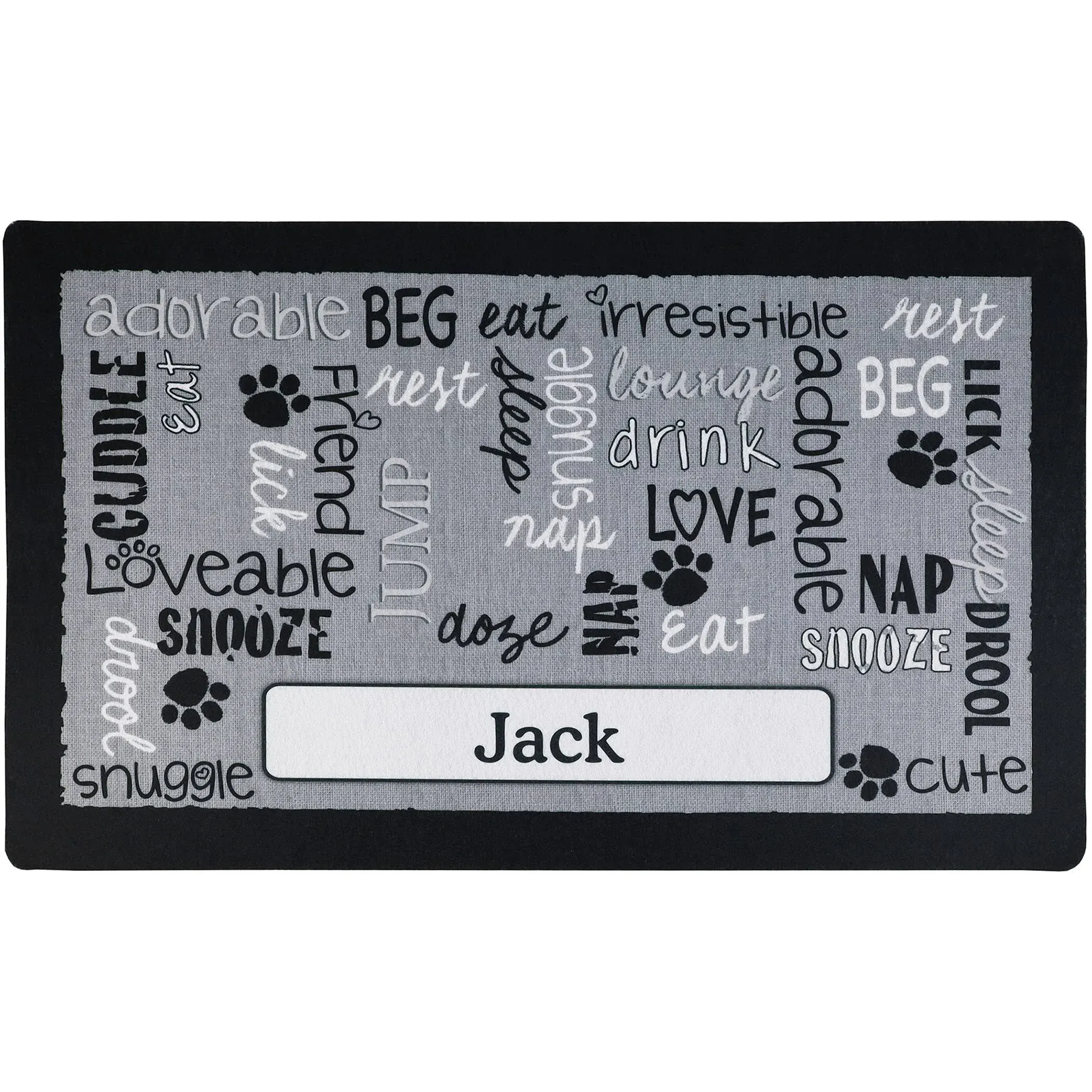 Drymate Personalized Pet Bowl Placemat