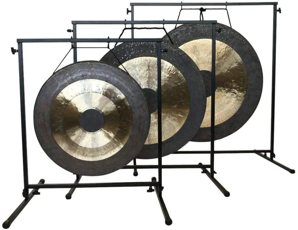 22” Chau Gong - Includes Gong Stand & Mallet/Authentic Chinese Chau Gong/Shimmering Wash/Focused Tone/Hand Selected For Quality/Great for Sound Healing, Home, or Office