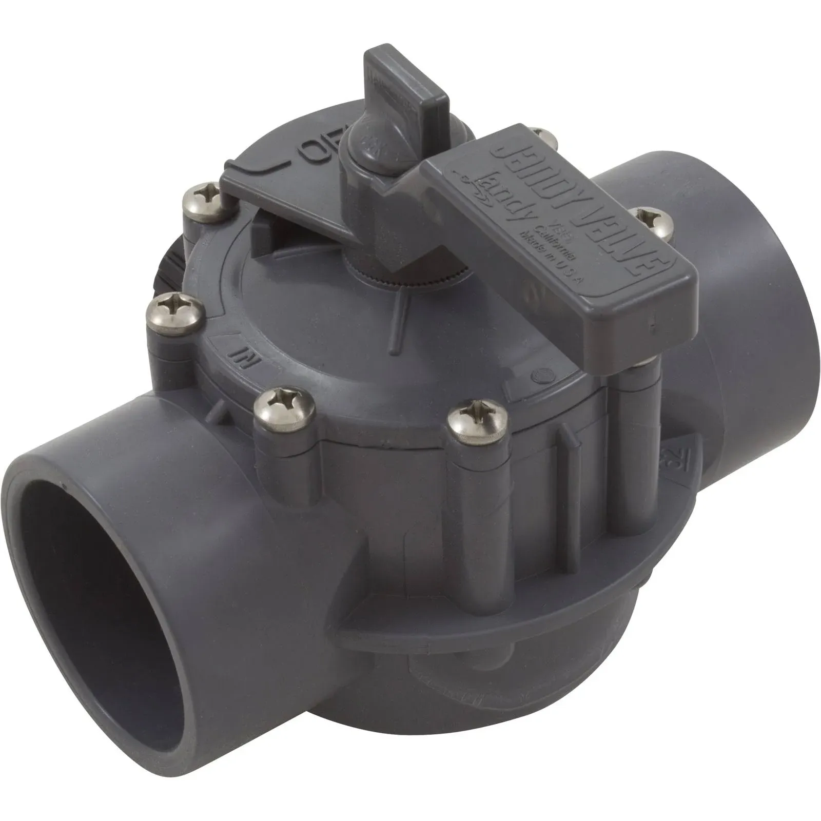 Jandy 2&quot; - 2.5&quot; Positive Seal 2 Port Valve CPVC | Gray | 2876