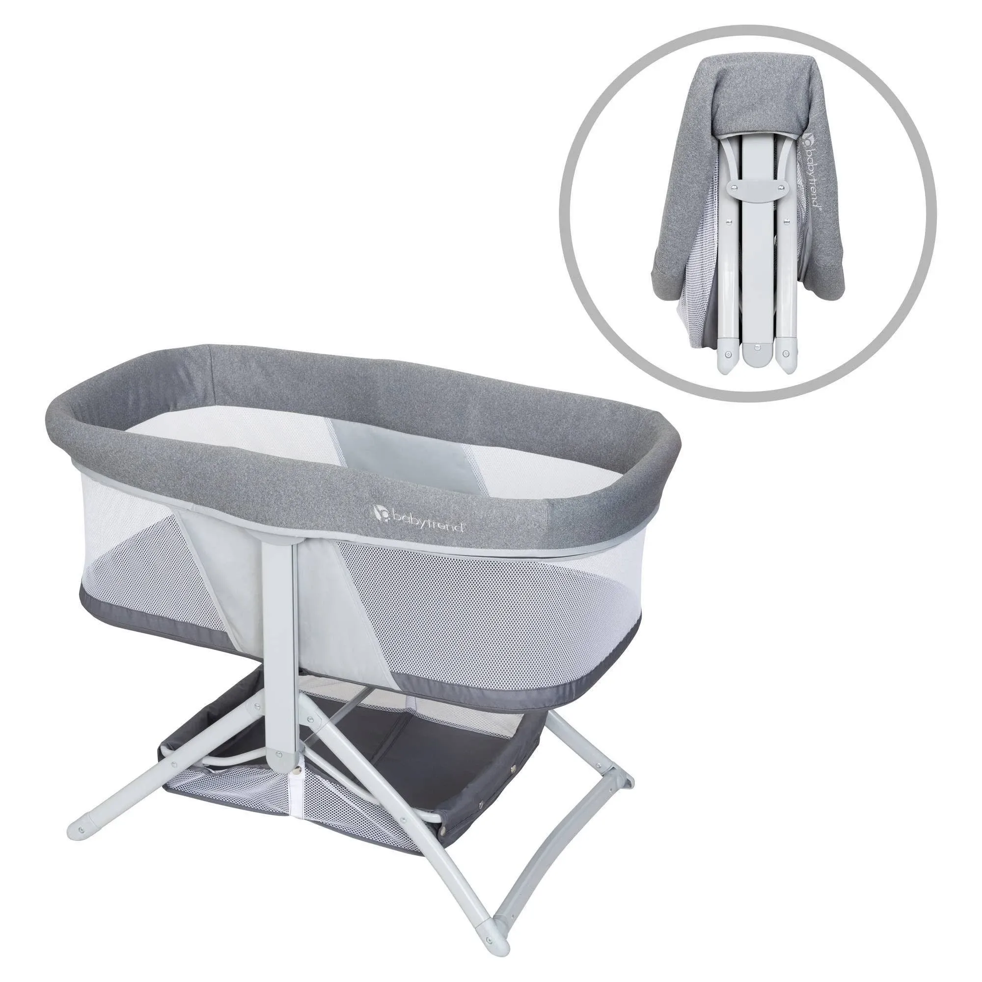 Baby Trend Quick-Fold 2-in-1 Rocking Bassinet