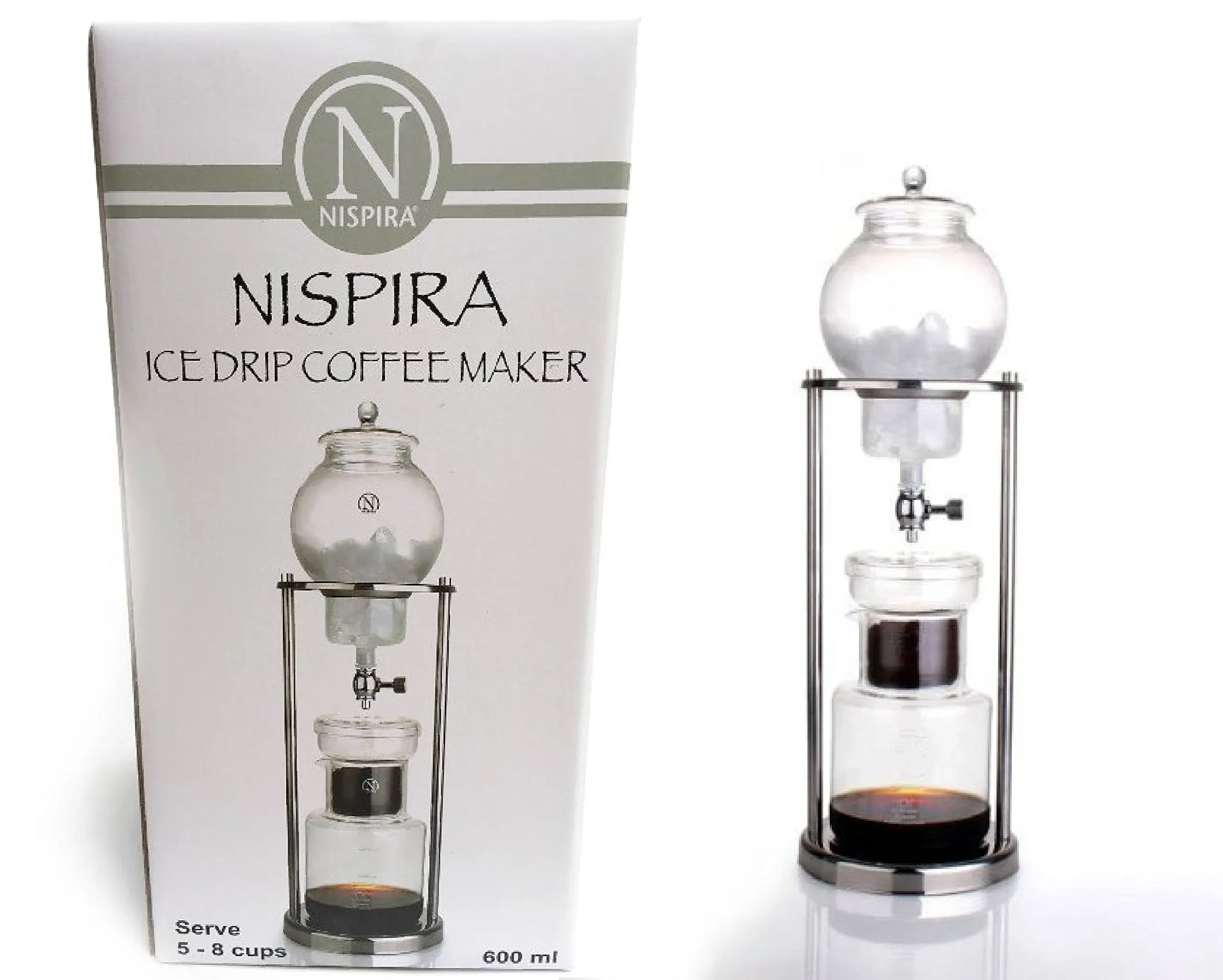 Nispira Modern Ice Cold Brew Dripping Coffee Maker Tower,  600 ml (BD-6)