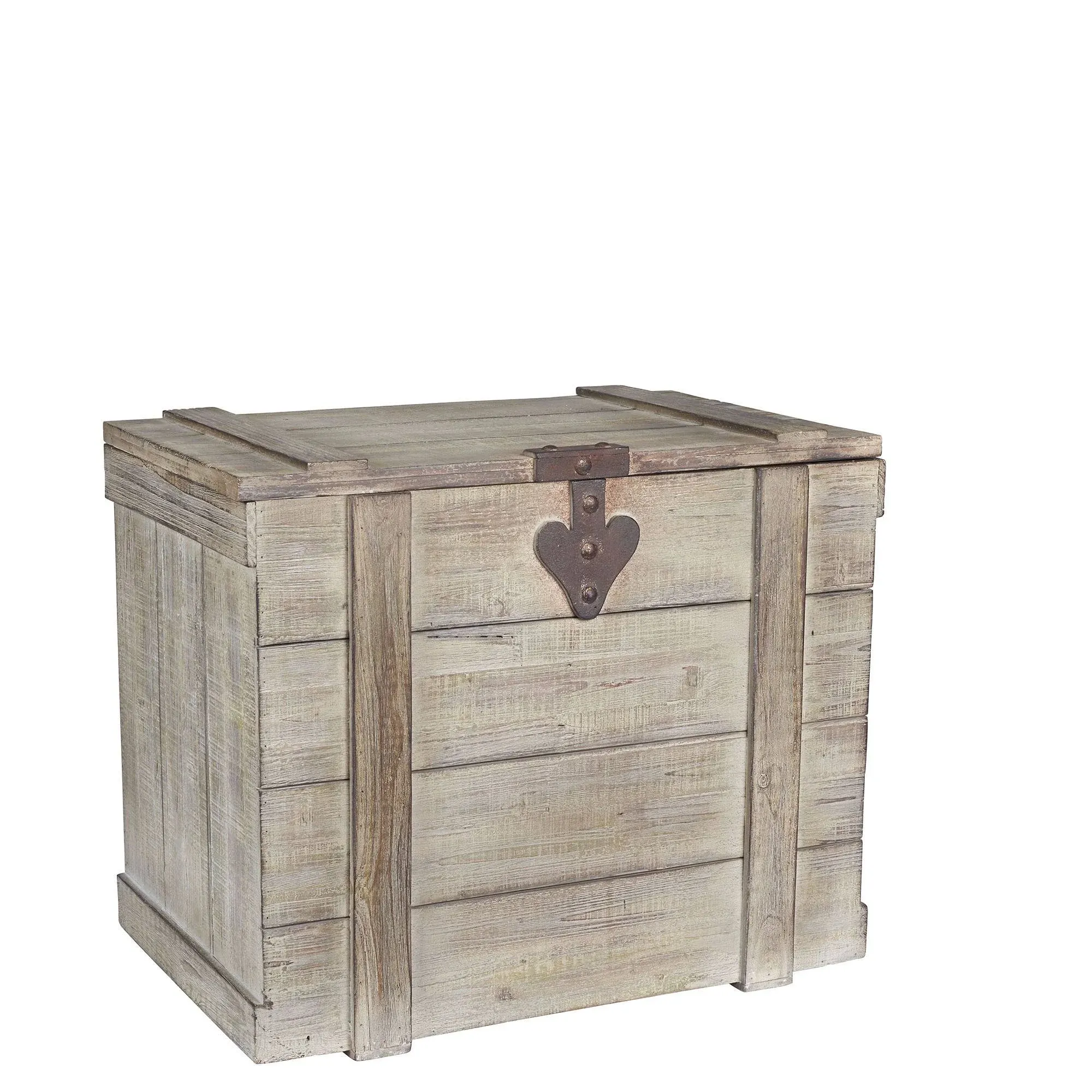 Household Essentials Antiqued Decorative Trunk