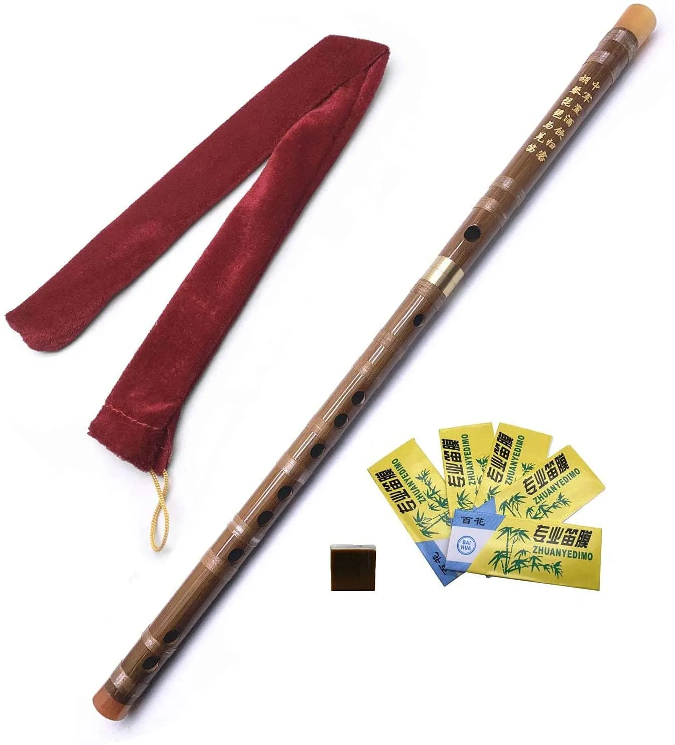 Bamboo Flute G Key Dizi Pluggable Handmade Traditional Chinese natural 