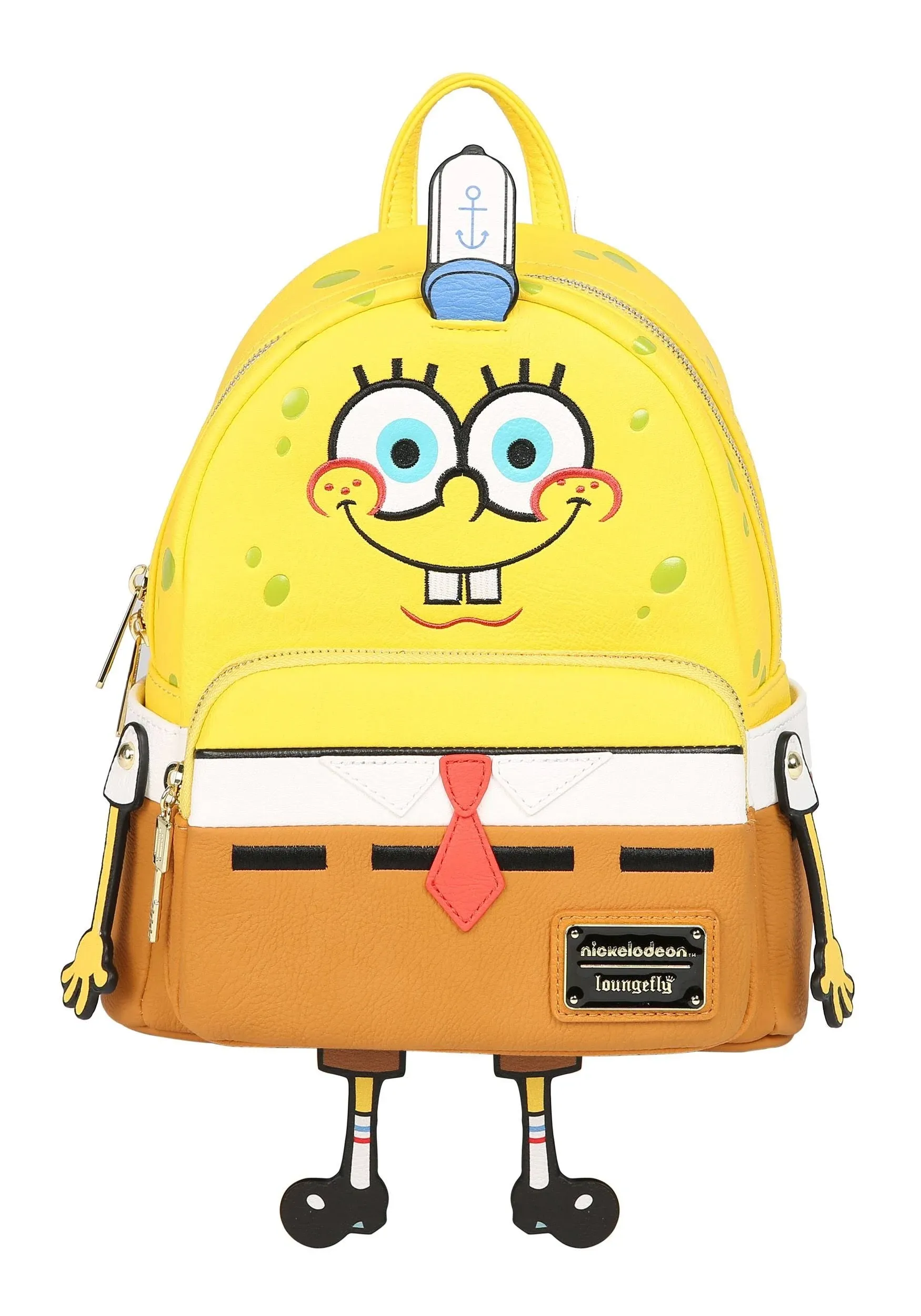 Universal Studios Loungefly Spongebob 20th Anniversary Cosplay Mini Backpack NWT