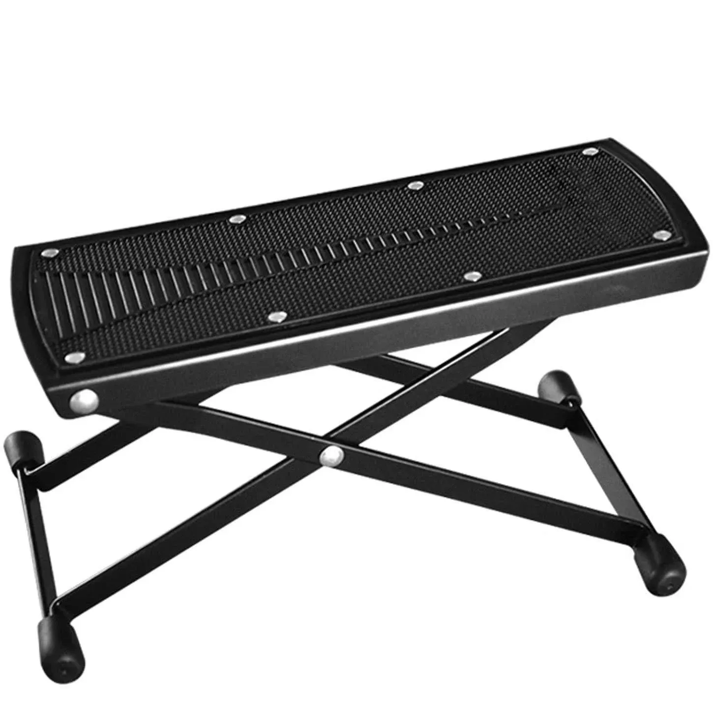 Guitar Foot Rest, Height Adjustable Guitar Footstools/Folding Footstool,Pedal (Black)