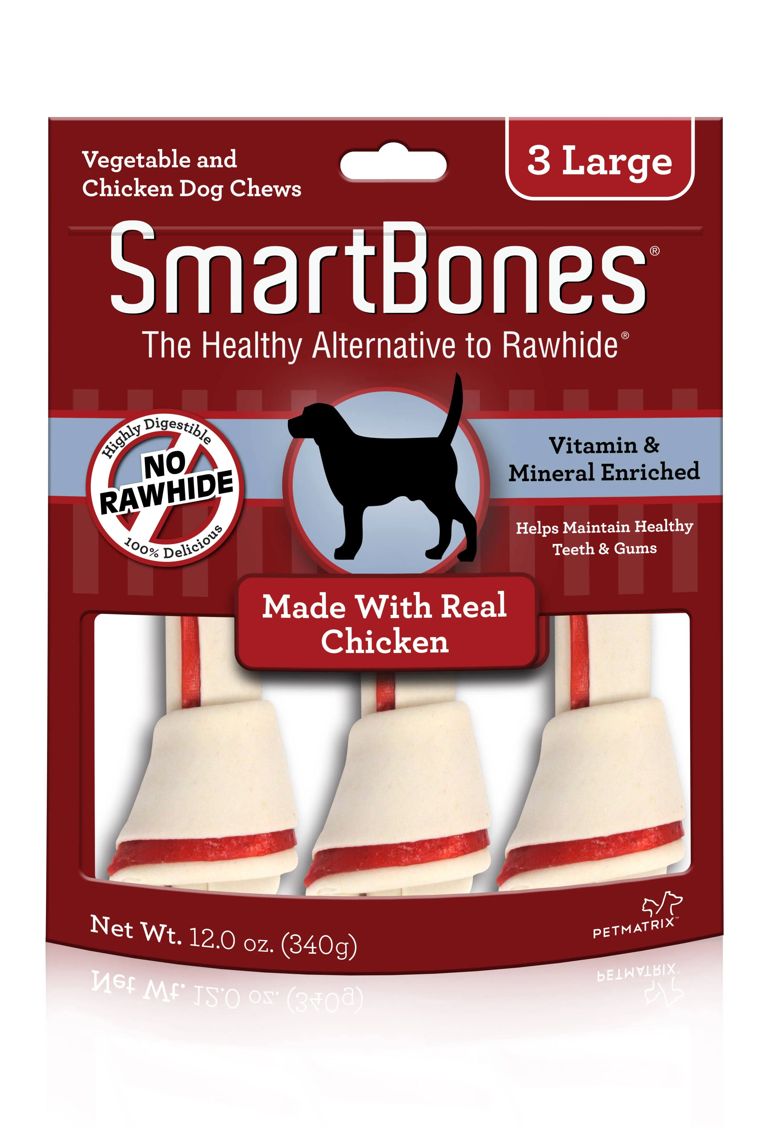 SmartBones Peanut Butter - Large - 3 Pack