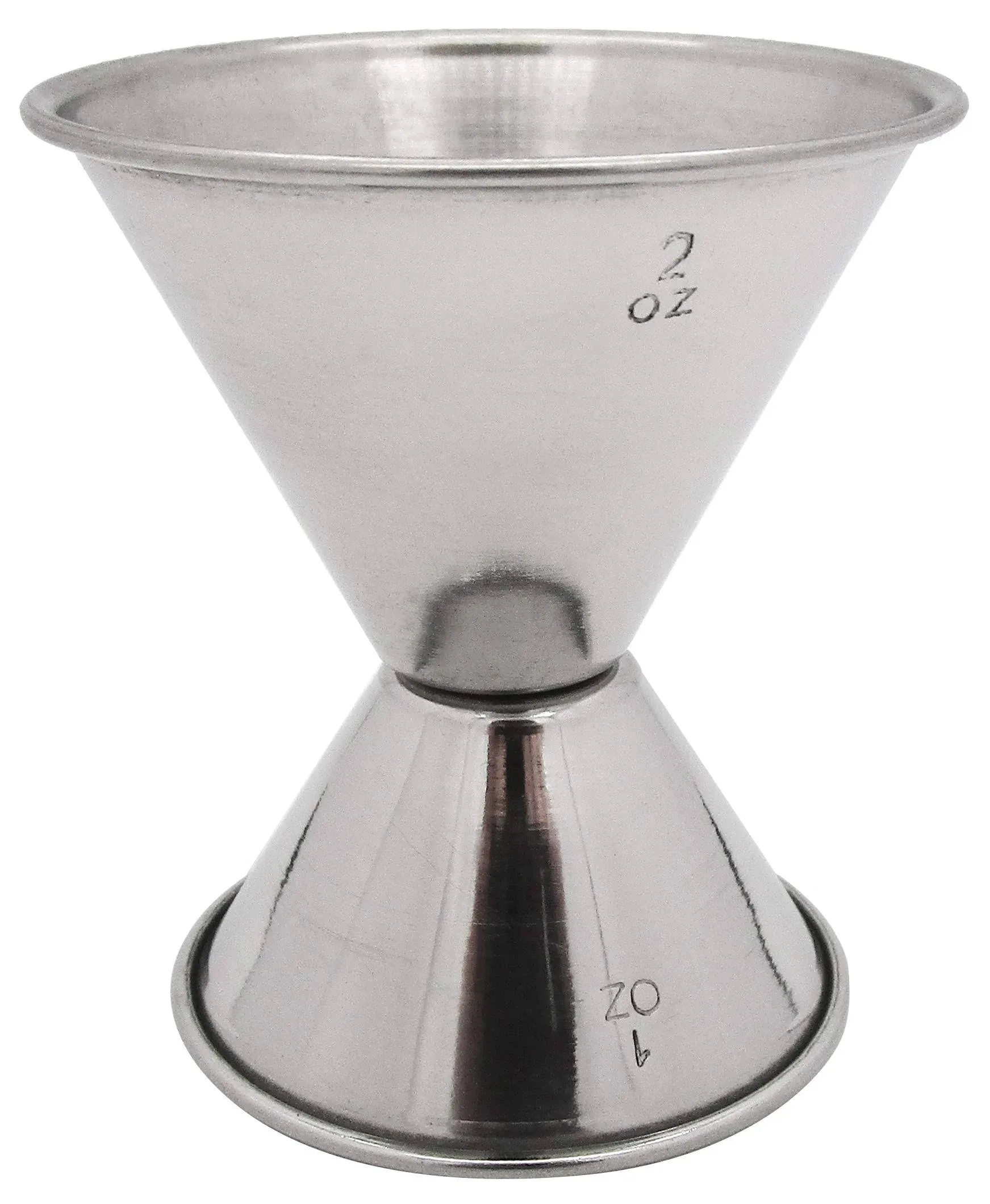 Hudson &amp; Lane Stainless Steel Cocktail Barware Double Measuring Jigger 1 oz x 2 