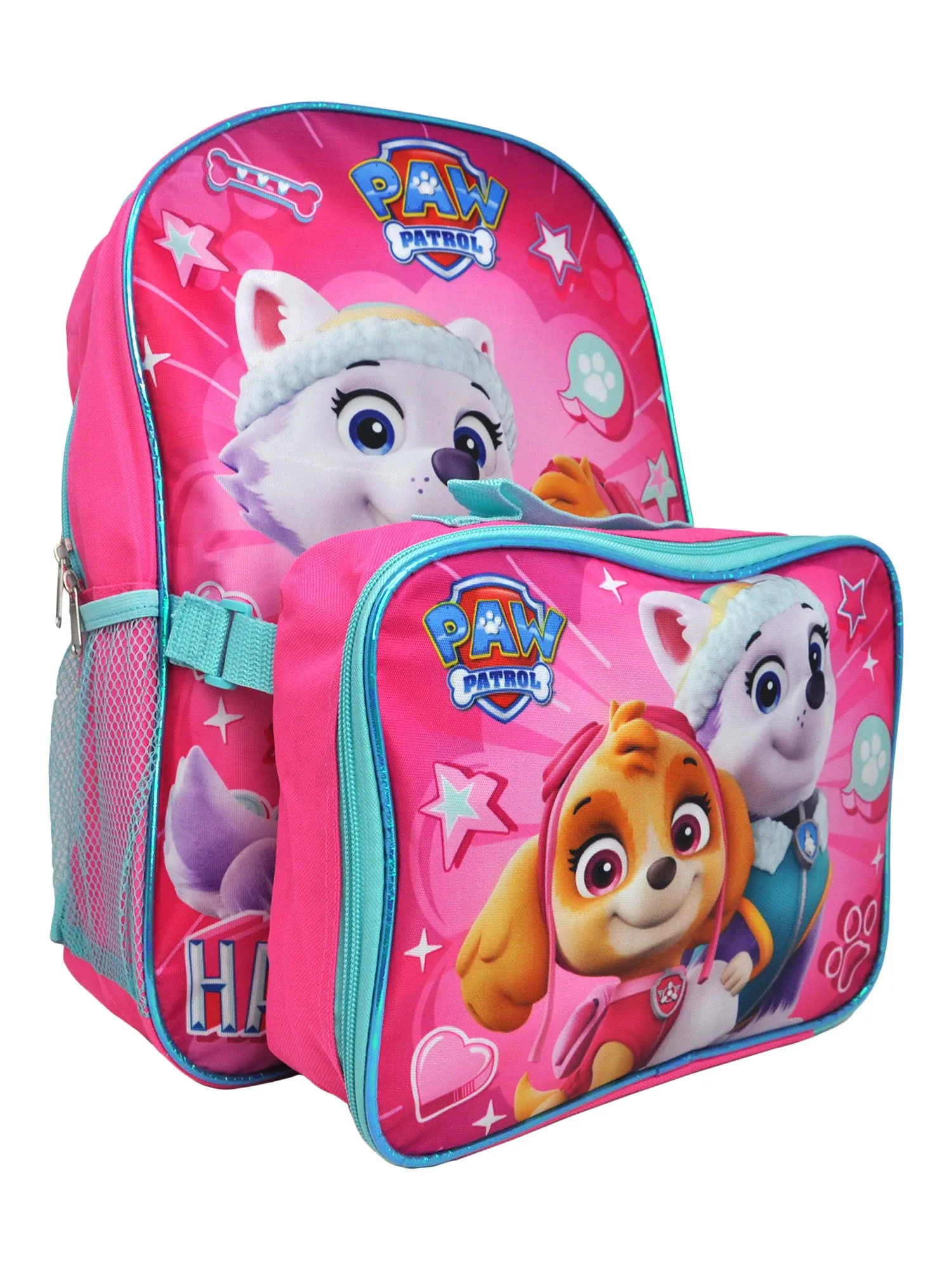 Nickelodeon Girl Paw Patrol 16" Backpack with Detachable Matching Lunch Box