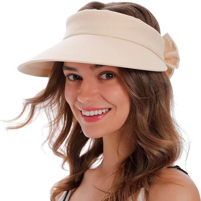 Simplicity Women&#039;s UPF 50+ UV Protection Wide Brim Beach Sun One Size, Beige 